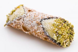 Italian Cannoli with Pistachio filling